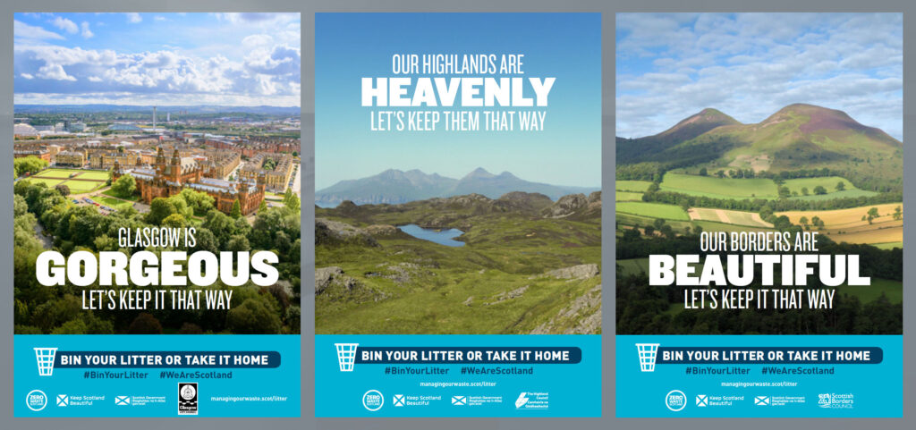 Zero Waste Scotland campaign imagery