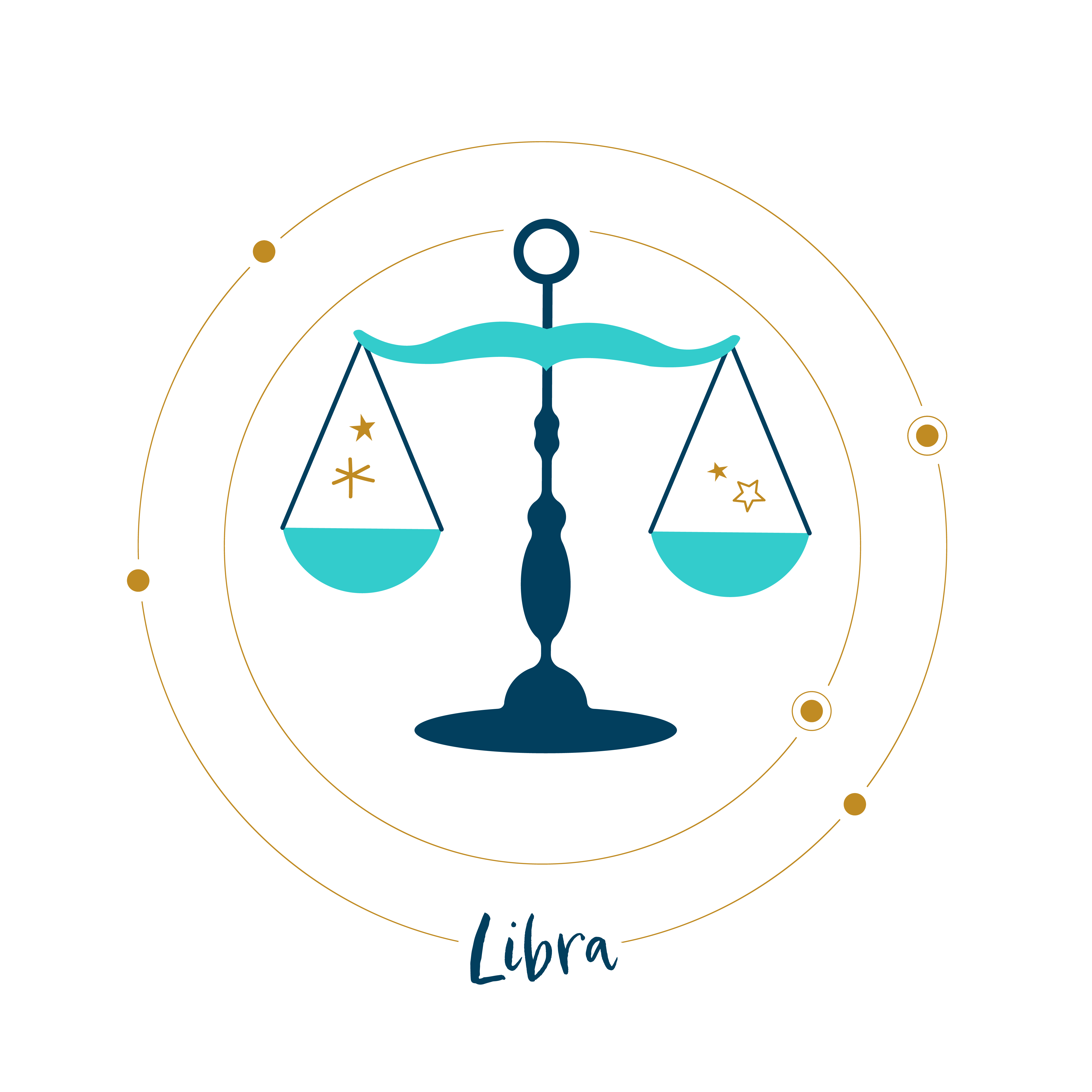 Blue scales star sign Libra