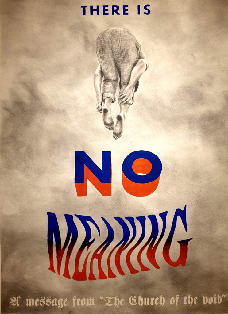 Poster of person falling